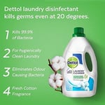 Dettol Antibacterial Laundry Cleanser Liquid Additive, Fresh Cotton, Multipack 