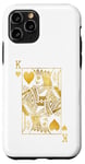 Coque pour iPhone 11 Pro Cartes de poker Lucky Knight King of Hearts Game Casino