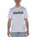 Boss Mens Hugo Dulivio White T-Shirt material_cotton - Size 2XL