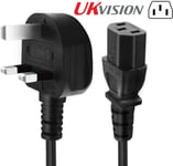 1.5m Kettle Lead Power Long IEC Cable 3 Pin UK Plug PC Monitor TV C13 Cord 13 A