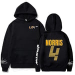 Mclaren F1 Hoodie Lando Norris 4 Bokstäver Tryck Herr och Dam Tröja Höst/Vinter Casual Mode Street Stor Hoodie,2,2 M