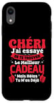 Coque pour iPhone XR Chéri J'ai Essayé De Te Trouver Cadeau Saint Valentin Amour