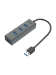 I-Tec USB 3.0 Metal Passive HUB USB Hub - 4 porte - Grey