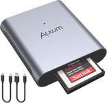 Lecteur de Carte, USB C 3.1 Gen 2 à Type B Lecteur de Carte mémoire Adaptateur jusqu'à 10Gbps, avec C à C et C à A câbles USB, Support Android/Windows/Mac OS/Linux