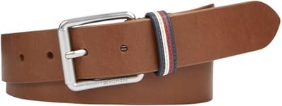 Tommy Hilfiger Ceinture Homme Cuir, Marron (Tan), 110 cm