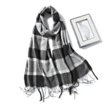 Tartan Echarpe Châle Écharpe d'hiver Cachemire Plaid Long Châle Femmes Foulards De Mode Cou Wraps Lady Treillis Chaud Femme Bufanda-H