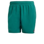 adidas Homme Solid CLX Short-Length Swim Shorts, Collegiate Green/Black, XXL