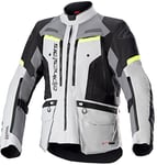 Alpinestars Veste de Moto, Glace/Gris/Gris Foncé/Jaune Fluo, S Mixte