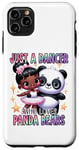 Coque pour iPhone 11 Pro Max Just a Dancer Who Loves Panda Bears Ballerine Noir
