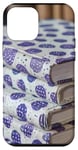 Coque pour iPhone 12 mini Essentiels de bibliothèque à pois bohèmes violets