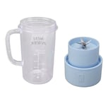 (Blue)Mini Juicer Cup 1200mAh Portable Blender Juicer Large Capacity For Office