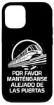 Coque pour iPhone 12/12 Pro Monorail Please Stand Out of The Doors en espagnol