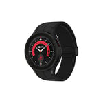 Samsung Galaxy Watch5 Pro Montre connectée Intelligente, suivi de la santé, montre sport, batterie longue durée, 4G, 45mm, Noir, Extension garantie 1 an [Exclu Amazon] – Version FR