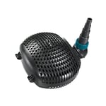 Aquaforte Pompe de BassinFiltre Ec-3500 3,5 m³H, Hauteur de Refoulement 2m, 16Watt, Noir | Convient pour l'eau Douce et l'eau Salée | Convient pour les Cours D'eau, les Cascades, les Filtres, etc.