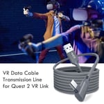 5 metrin latauskaapeli Oculus Quest 2 Link -kuulokkeille, USB 3.0 Type C -datakaapeli, Type-C - USB-A -muunnin