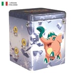 Pokémon Boîte de Collection empilable de Type métal du GCC (Trois enveloppes d'expansion et Deux Feuilles d'autocollants), édition en Italien