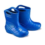 ESTRO Botte en Caoutchouc Enfant - Bottes de Pluie Enfant Fille Botte de Pluie Fourrée Enfant Botte Pluie Enfant Chaussure Pluie Enfant K051 (30 EU, Bleu)