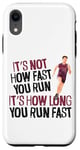 iPhone XR Running Runner Half Marathon Vintage It's Not How Fast You Case