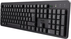 Ody Ii Clavier Sans Fil Silencieux Azerty Français,Touches Plates Flottantes,Résistant Aux Éclaboussures,Récepteur Usb Rf 2.4Ghz,Clavier Pour Pc,Ordinateur Portable,Mac-Noir