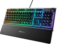 Apex 3 - Clavier de Gaming - Illumination RVB sur 10 Zones - Re-Mains Magnétique Premium - Agencement Allemand QWERTZ