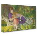 My Family By George Bellows Canvas Print for Living Room Bedroom Home Office Décor, Wall Art Picture Ready to Hang, 30 x 20 Inch (76 x 50 cm)