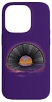 iPhone 14 Pro Retro Vintage Vinyl Sunset Reflection LP Vinyl Record Case