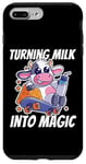 Coque pour iPhone 7 Plus/8 Plus Transformer le lait en machine à fromage magique avec humour d'élevage de vache laitière