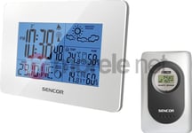 Sencor Sws 51 W, Hvit, Inne Hygrometer, Inne Termometer, Utendørs Fuktighetsmåler, Utendørs Barometer, Hygrometer, Termometer, Hygrometer, Termometer, 20 - 95%, 20 - 95%