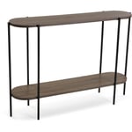 Versa - Lizzy Meuble d'Entrée Étroit, Table console, 80x25x110cm - Marron et noir