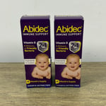 2 x Abidec Immune Support 2 in 1 Drops - Vitamin D + Friendly Bacteria BBD 09/24