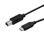 StarTech.com USB C to USB B Printer Cable - 10 ft / 3m - USB C Printer Cable - U