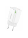 Foneng Wall charger GaN 35W 2x USB-C 2.4A (white)