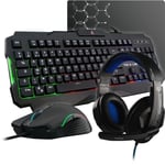 THE G-LAB COMBO ARGON-E Gaming Pack Clavier FR rétroéclairé + Souris + Casque +