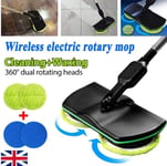 Electric Rechargeable Cordless Floor Cleaner Scrubber Sweeper Polisher Mop UK