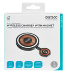 Deltaco 2-in-1 transparent wireless charger  for phone/Watch  magnet