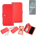 2in1 cover wallet + bumper for Realme 9 Pro Plus Phone protective Case red