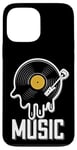 Coque pour iPhone 13 Pro Max Musique Disque Vinyle Tenue Rétro Pour Musiciens Et Concerts