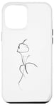 Coque pour iPhone 15 Plus One Line Design Body pour femme Noir