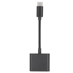 2 in 1 Type C - Type C Audio Adapteri Type C - AUX -liitäntä USB C PD 60 W:n pikalataussovittimella