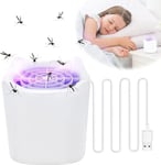 Lampe Anti Moustique, Attrape-Mouche Mosquito Repellent, USB Piège à Insectes électrique, 180°Lumière Tueuse de Moustiques pour Cuisine Chambre d'enfants Intérieure et L'extérieur