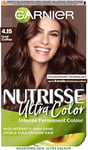 Garnier Nutrisse Hair Dye 4.15 Iced Coffee, Permanent Intense Brown Color