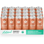 Puhdistamo Natural Energy Drink Persikka -energiajuoma, 330 ml, 24-pack