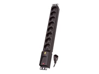 Lestar Lzrm 810 Bw G-A K.:Cz 5,0M Iec320 - Effektband (Kan Monteras I Rack) - Ac 230 V - 2300 Watt - Ingång: Iec 60320 - Utgångskontakter: 8 - 19" - 5 M Sladd