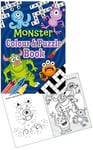 6 Monster Colour & Puzzle Books - Pinata Toy Loot/Party Bag Fillers Children/Kid