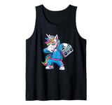 Unicorn in the 80s with Cassette Recorder Tank Top