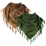 FREE SOLDIER Sports Series Scarves, Green and Brown, 110 110cm