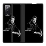 Cokitec Housse Cuir Portefeuille pour Samsung Galaxy S20 FE / S20FE Johnny Hallyday Noir