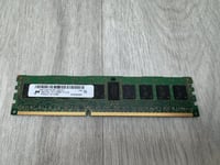 8GB DDR3 1x8GB Micron RDIMM 1Rx4 ECC PC3-12800R 1600MHz Single Rank x4 RAM Minne MT18JSF1G72PZ-1G6E1FG