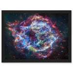 Artery8 NASA James Webb Telescope Cassiopeia A (Cas A) Composite Living Room Artwork Framed Wall Art Print A4