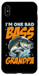 iPhone XS Max I'M ONE BAD BASS GRANDPA, for the fishing grandfather Case